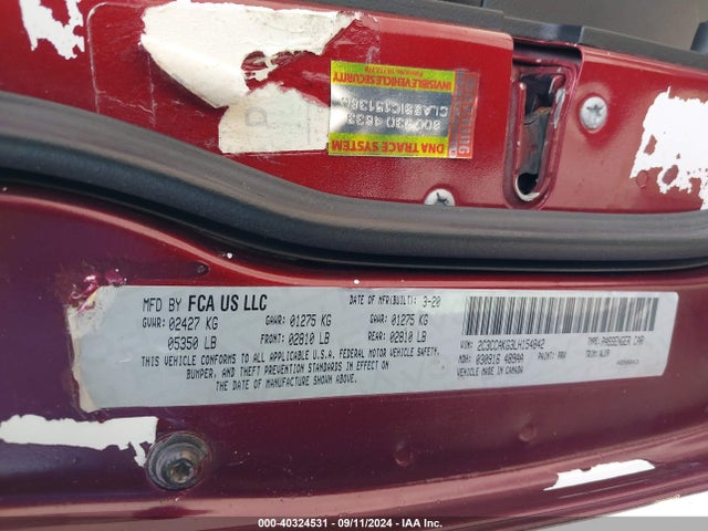 2C3CCAKG3LH154842 Chrysler 300 Limited Awd