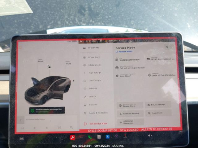 5YJ3E1EC0MF981106 Tesla Model 3 Performance Dual Motor All-wheel Drive