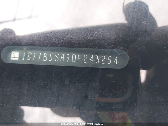 40324730 :رقم المزاد ، 1G11B5SA9DF243254 vin ، 2013 Chevrolet Malibu 1ls مزاد بيع