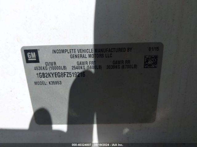 1GB2KYEG8FZ519216 Chevrolet Silverado 3500hd Wt