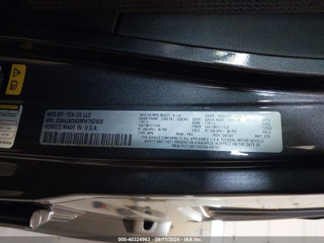 1C4HJXDN3MW762420 Jeep Wrangler Unlimited Sport S 4x4