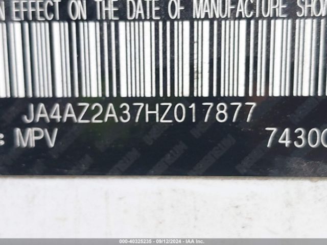 JA4AZ2A37HZ017877 Mitsubishi Outlander Es