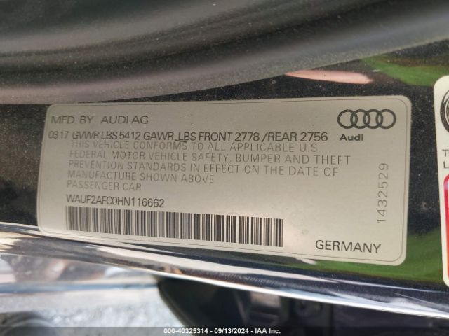 WAUF2AFC0HN116662 Audi A6 3.0t Premium Plus