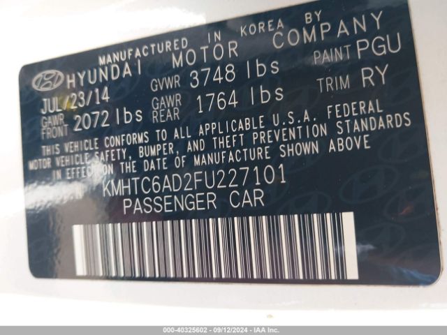 KMHTC6AD2FU227101 Hyundai Veloster