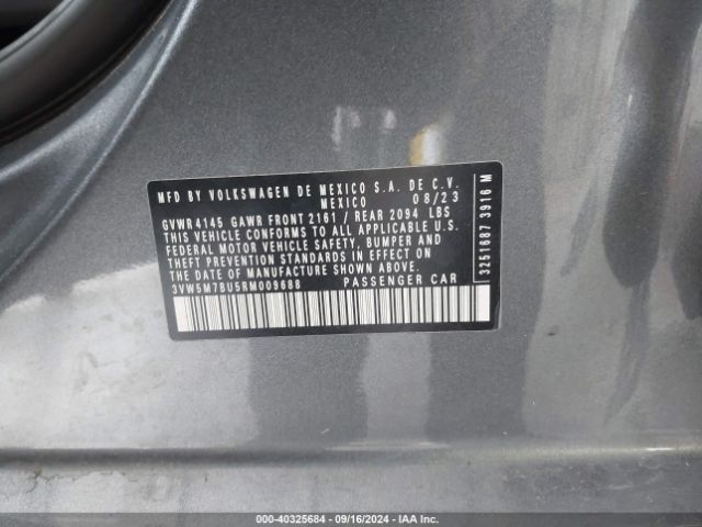3VW5M7BU5RM009688 Volkswagen Jetta 1.5t S