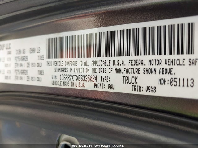 RAM 1500 Express 2014 1C6RR7KTXES335024 Image 9