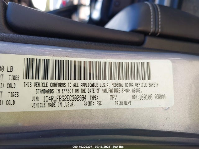 1C4RJFBG2EC302994 Jeep Grand Cherokee Limited
