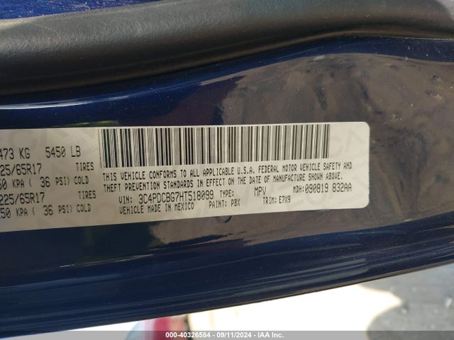 3C4PDCBG7HT518099 Dodge Journey Sxt