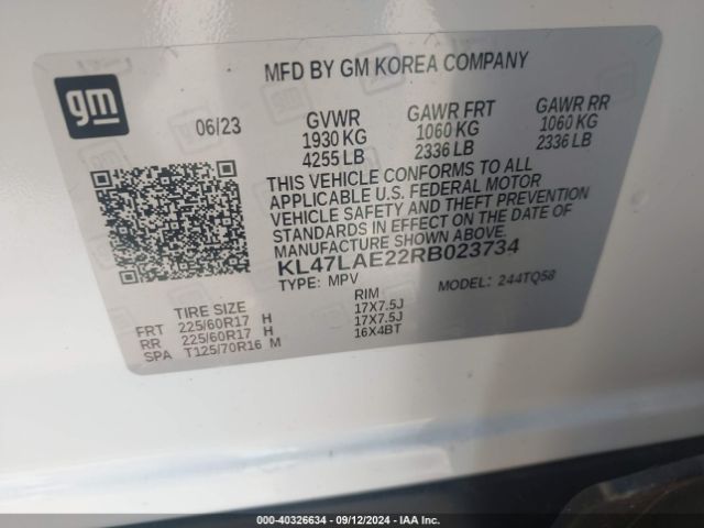 KL47LAE22RB023734 Buick Envista Preferred Fwd
