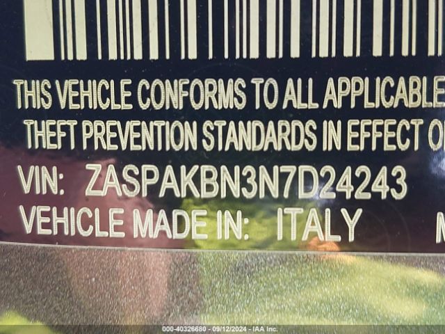ZASPAKBN3N7D24243 Alfa Romeo Stelvio Veloce Ti Awd
