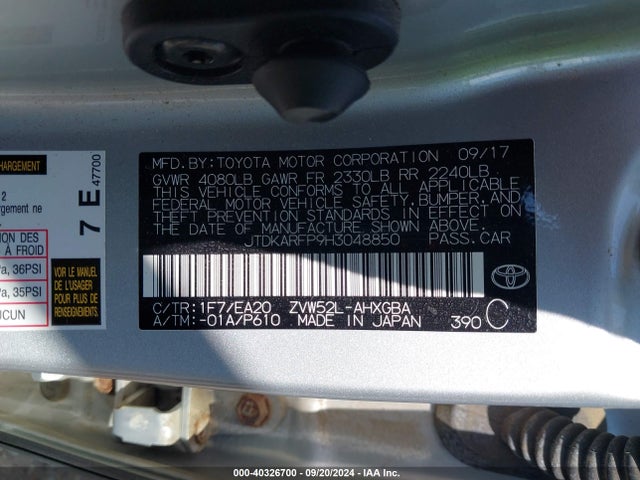 JTDKARFP9H3048850 Toyota Prius Prime Advanced