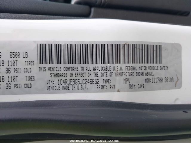 1C4RJEBG5JC246652 Jeep Grand Cherokee Limited 4x2