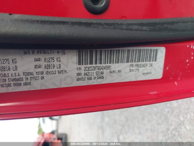 2C3CDZBT6GH245991 Dodge Challenger R/t
