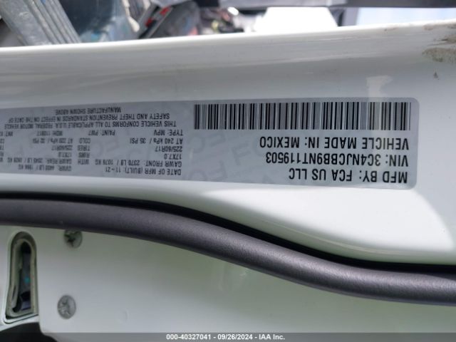 3C4NJCBB9NT119503 Jeep Compass Latitude Fwd