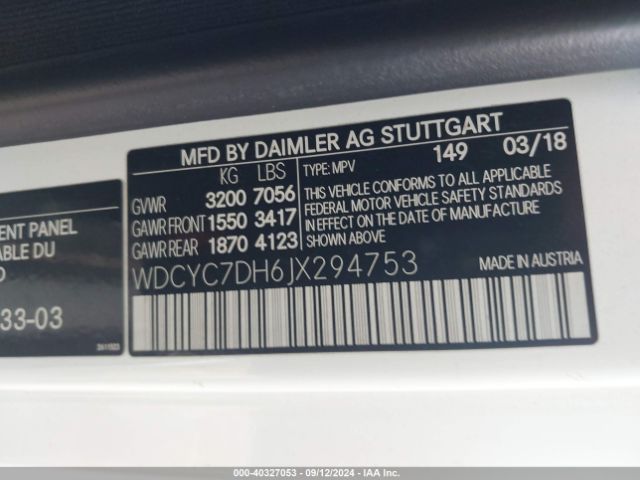 2018 MERCEDES-BENZ AMG G 63 WDCYC7DH6JX294753 Photo 8