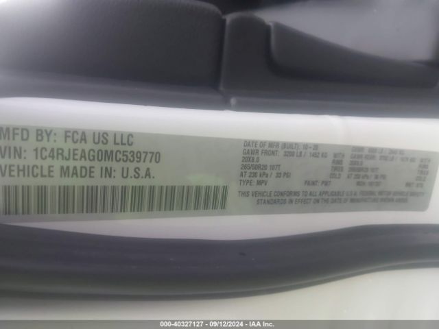1C4RJEAG0MC539770 Jeep Grand Cherokee Laredo X 4x2