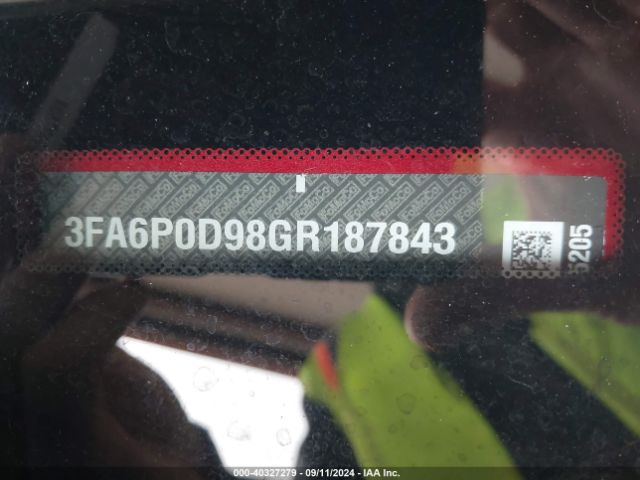 3FA6P0D98GR187843 Ford Fusion Titanium