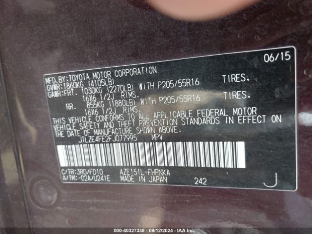 JTLZE4FE2FJ077995 Scion XB