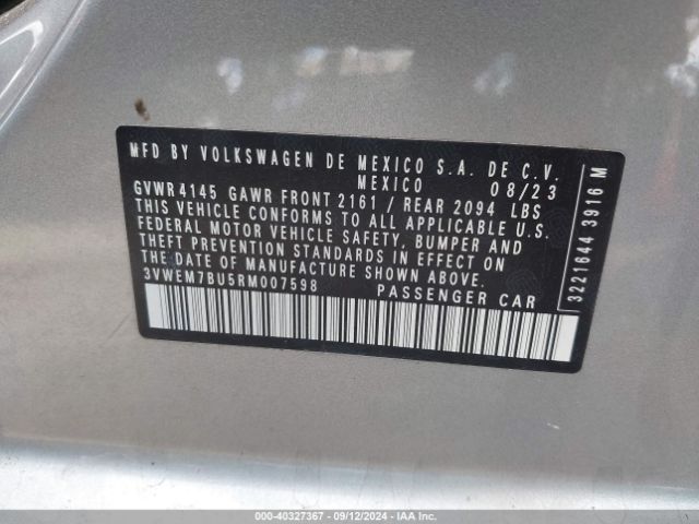 3VWEM7BU5RM007598 Volkswagen Jetta 1.5t Se