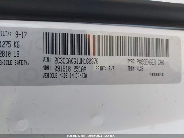 2C3CCAKG1JH160376 Chrysler 300 Limited Awd