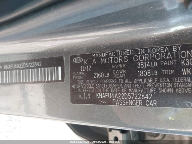 2013 KIA FORTE KNAFU4A22D5722842 Photo 8