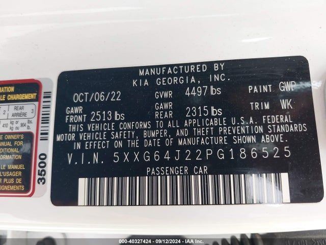 KIA K5 Gt-line 2023 5XXG64J22PG186525 Image 9