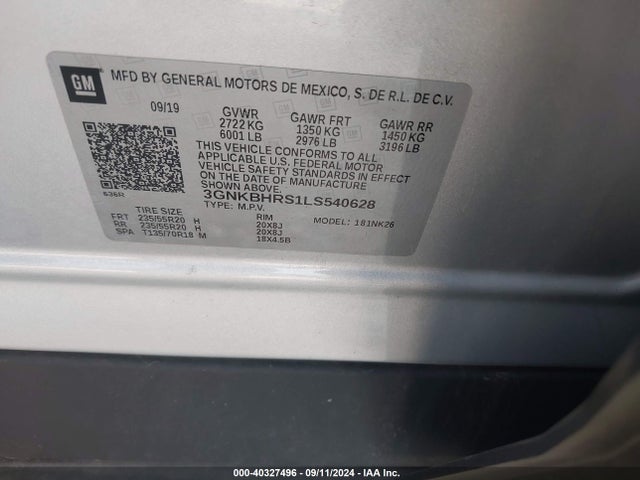 Chevrolet Blazer Awd 2lt 2020 3GNKBHRS1LS540628 Image 9