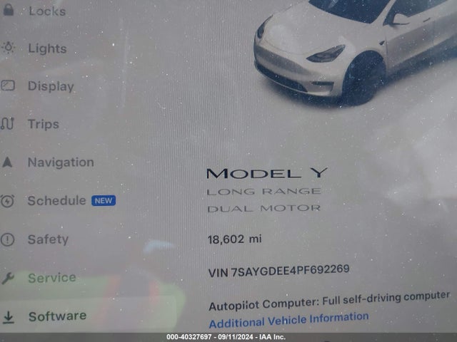 2023 TESLA MODEL Y 7SAYGDEE4PF692269 Photo 6