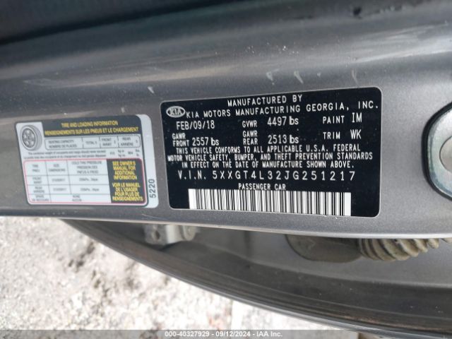 5XXGT4L32JG251217 KIA Optima Lx