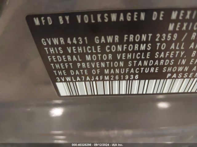 3VWLA7AJ4FM261936 Volkswagen Jetta 2.0l Tdi S