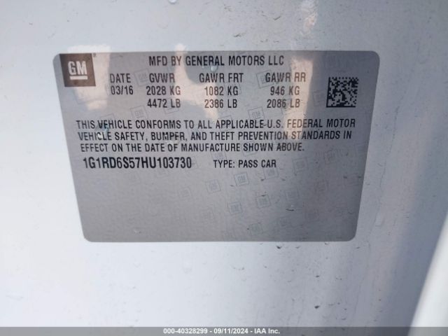 1G1RD6S57HU103730 Chevrolet Volt Premier