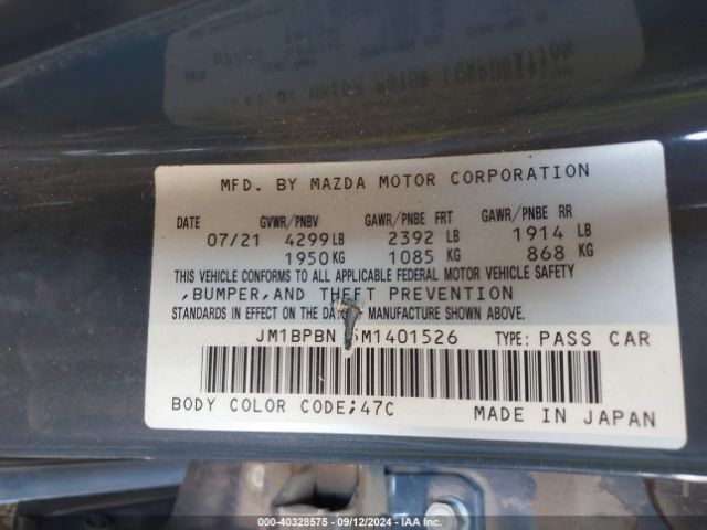 JM1BPBNY5M1401526 Mazda Mazda3 2.5 Turbo Premium Plus