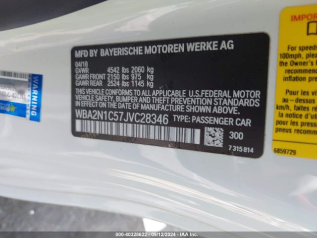 WBA2N1C57JVC28346 BMW M240i