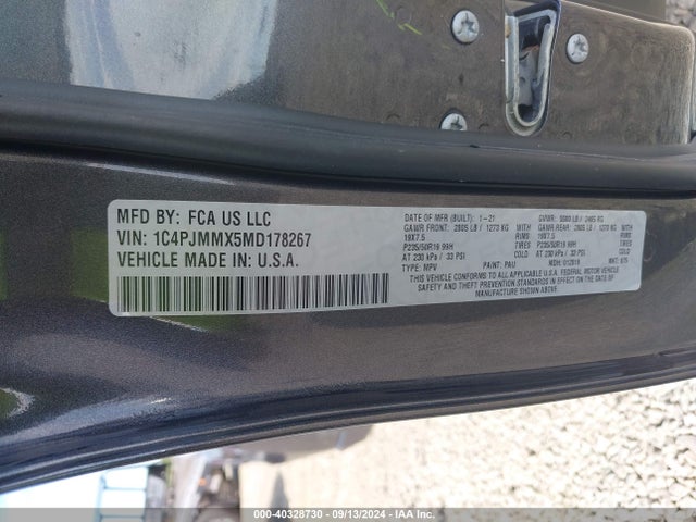 Jeep Cherokee 80th Anniversary 4x4 2021 1C4PJMMX5MD178267 Image 9