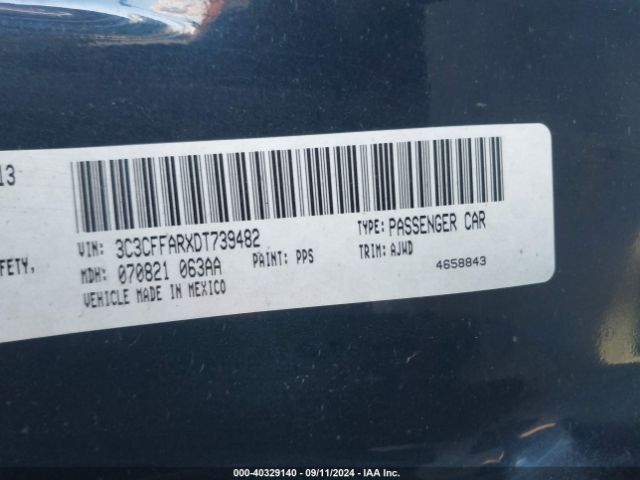 2013 FIAT 500 3C3CFFARXDT739482 Photo 8