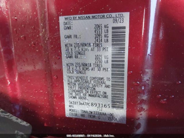 2023 NISSAN ROGUE 5N1BT3BA7PC893165 Photo 8