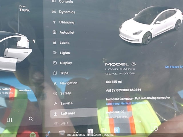 2020 TESLA MODEL 3 5YJ3E1EB8LF650344 Photo 6