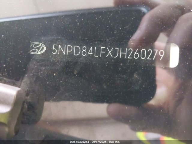 5NPD84LFXJH260279 Hyundai ELANTRA SEL