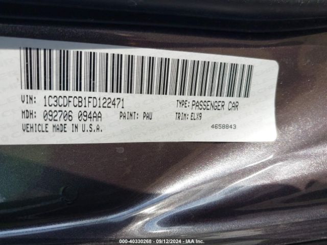 1C3CDFCB1FD122471 Dodge Dart Limited