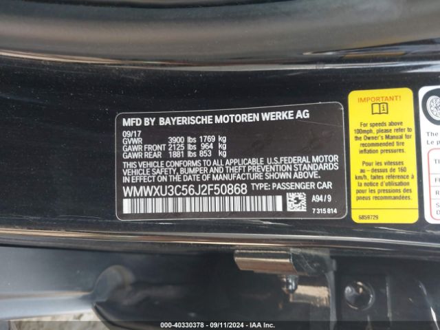 WMWXU3C56J2F50868 Mini Hardtop Cooper S