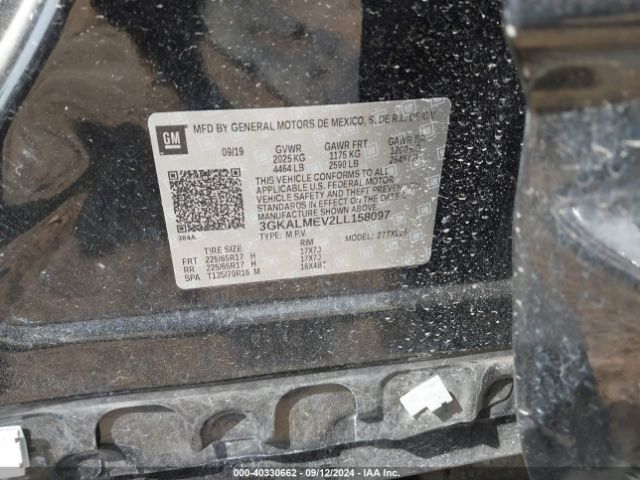 3GKALMEV2LL158097 GMC Terrain Fwd Sle