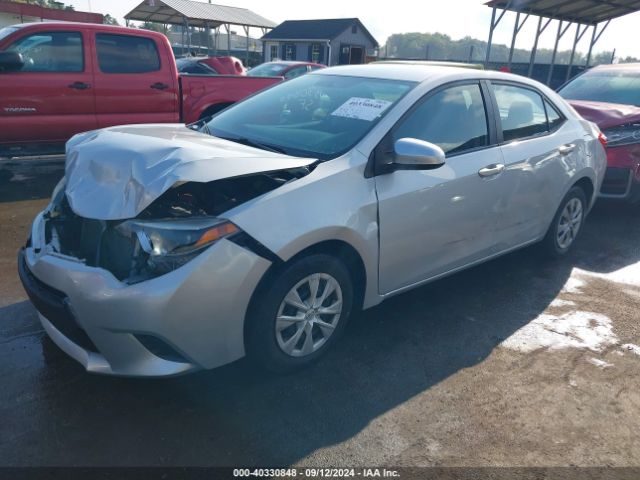 2T1BURHE6EC185637 Toyota COROLLA L