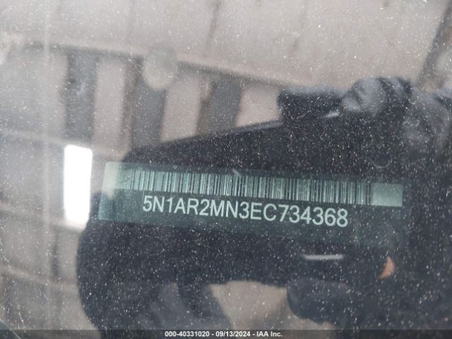 5N1AR2MN3EC734368 Nissan Pathfinder Sv