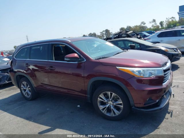 5TDKKRFH2FS098667 Toyota Highlander Xle V6