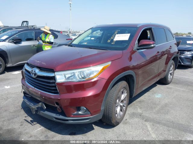 5TDKKRFH2FS098667 Toyota Highlander Xle V6