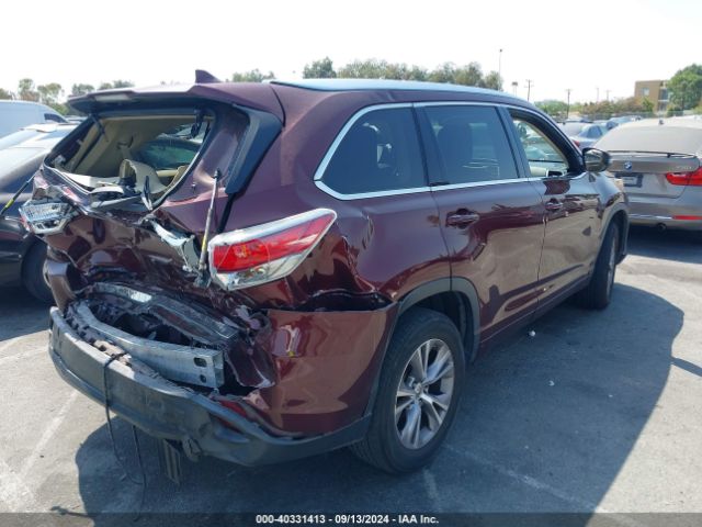 5TDKKRFH2FS098667 Toyota Highlander Xle V6