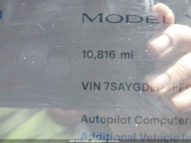 7SAYGDED6PF964277 Tesla Model Y Rwd