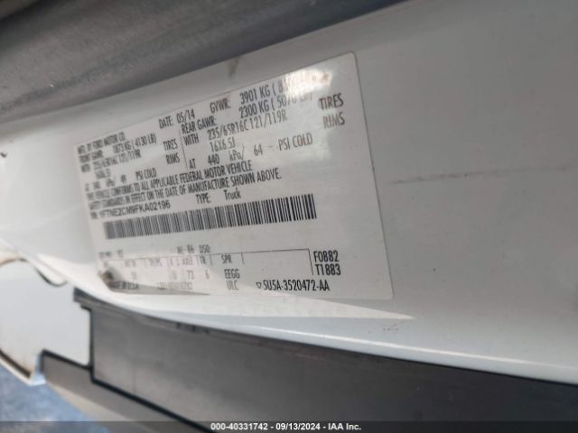 1FTNE2CM9FKA02196 Ford Transit-150
