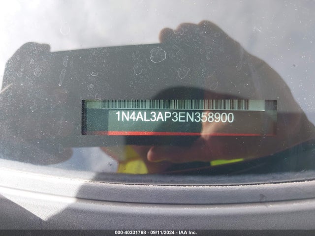 Nissan Altima 2.5 S 2014 1N4AL3AP3EN358900 Image 9