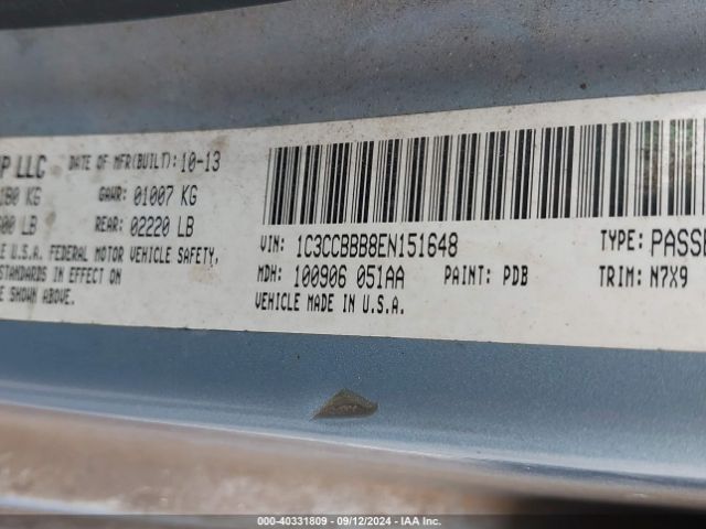 1C3CCBBB8EN151648 Chrysler 200 Touring